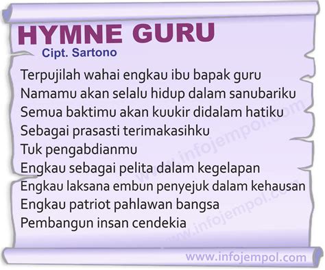 LAGU HYMNE GURU 🧳 HYMNE GURU | SELAMAT HARI GURU NASIONAL 2023