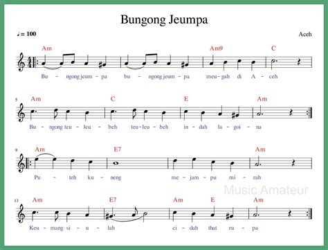 lagu tradisional bungong jeumpa