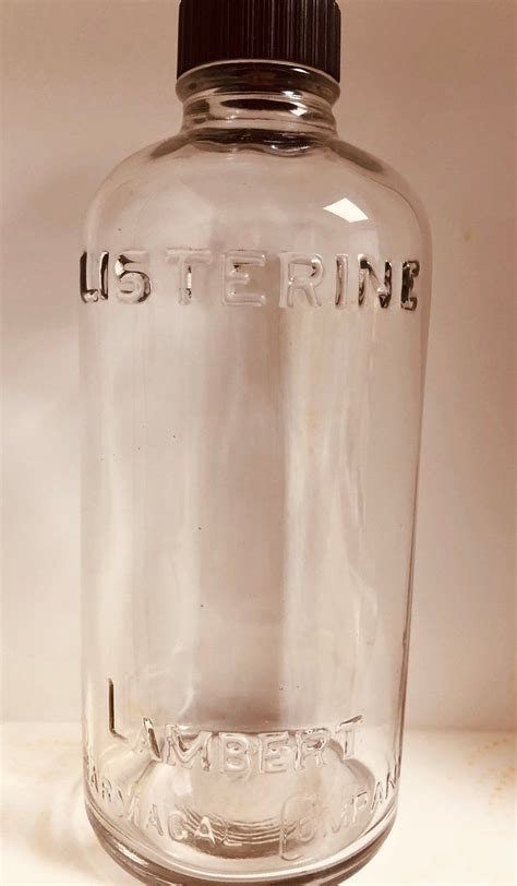 lambert listerine glass bottle dated