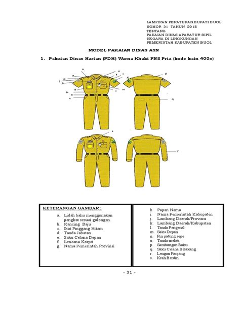 Lampiran Model Pakaian Dinas Warna Baju Dinas Bpd - Warna Baju Dinas Bpd