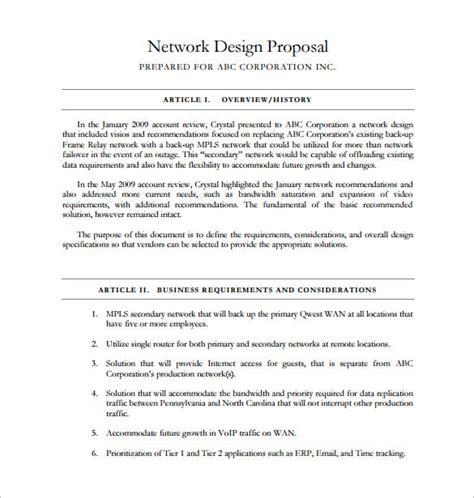 Download Lan Network Analysis Proposal Sample 