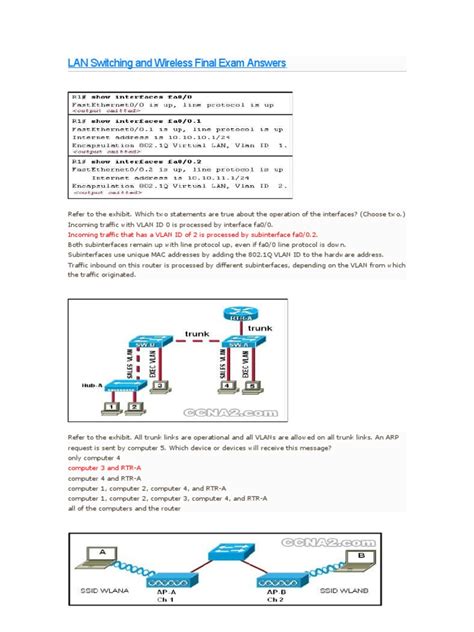 Full Download Lan Switching And Wireless Final Exam Answers 