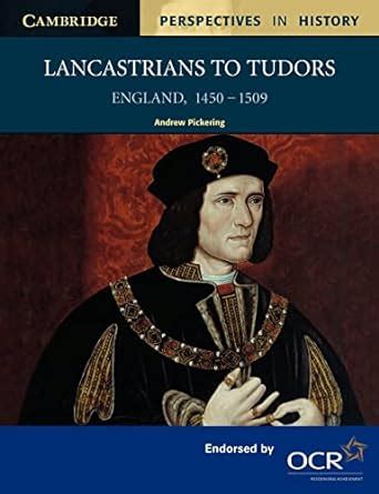 Read Lancastrians To Tudors England 1450 1509 Cambridge Perspectives In History 
