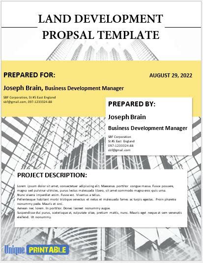 Land Development Proposal