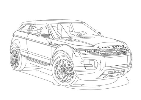 Land Rover Coloring Pages Coloring Pages For Kids Land Transportation Coloring Pages - Land Transportation Coloring Pages