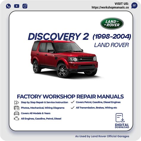 Land Rover Discovery 2 Workshop Manual Free Download