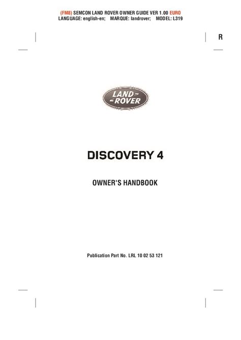 Read Online Land Rover Discovery 4 User Manual 