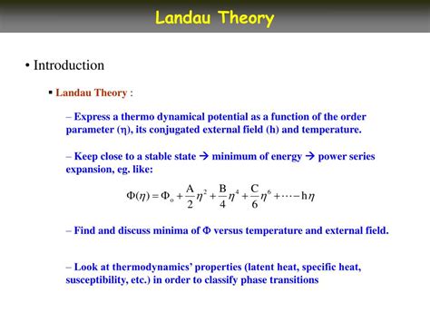 Landau Theoretical Minimum