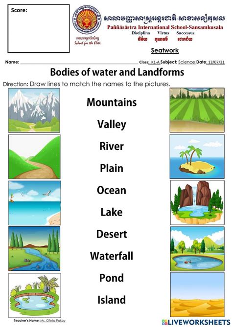 Landforms And Bodies Of Water Activity Pack For Landforms Worksheet Grade 2 - Landforms Worksheet Grade 2