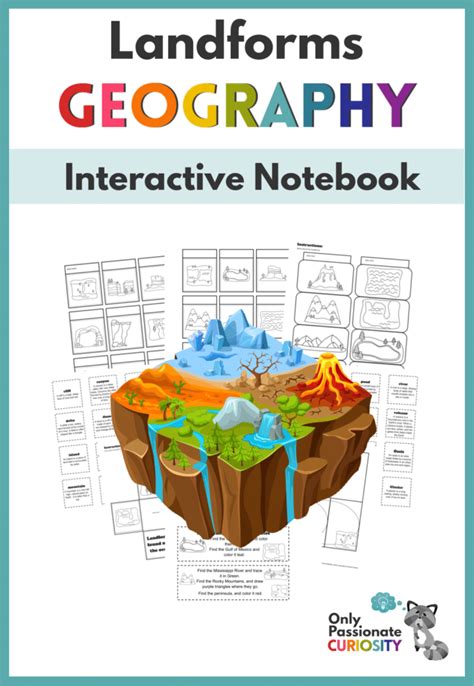 Landforms Interactive Notebook Bundle Only Passionate Landforms Worksheet For Kindergarten - Landforms Worksheet For Kindergarten
