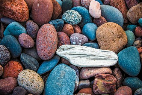 landscape colored rocks