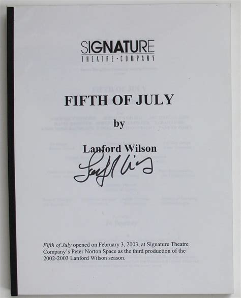 Lanford Wilson Home Script