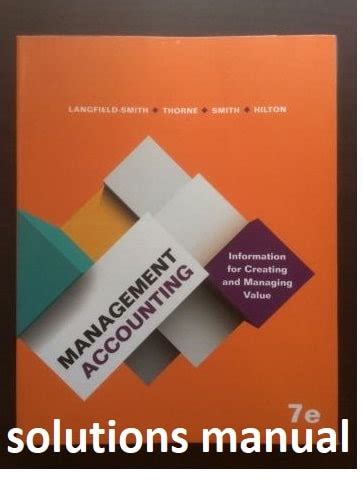 Read Online Langfield Management Accounting Solution Manual 
