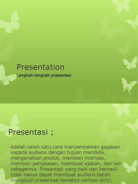 langkah langkah presentasi