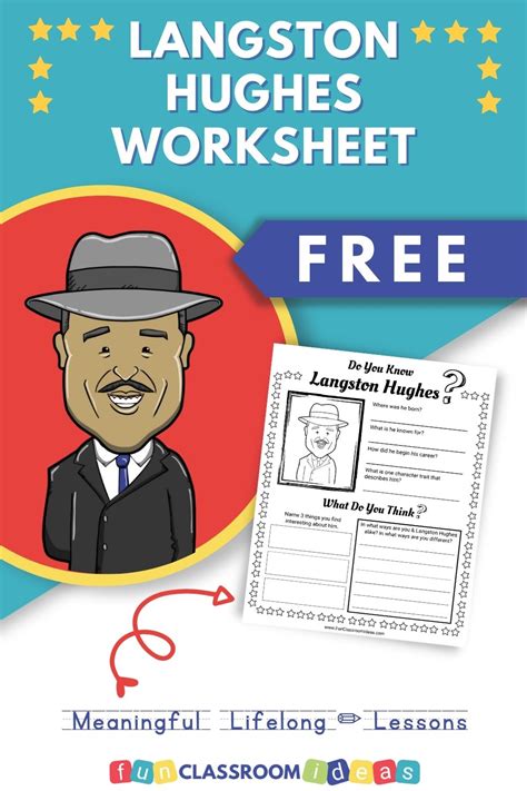 Langston Hughes Worksheets Learny Kids Langston Hughes Worksheet - Langston Hughes Worksheet