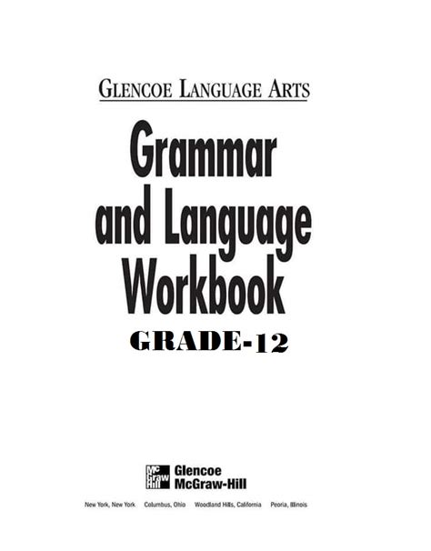 Language Arts And Grammar Workbook Worksheets Free 6th Grade Language Arts Workbook - 6th Grade Language Arts Workbook