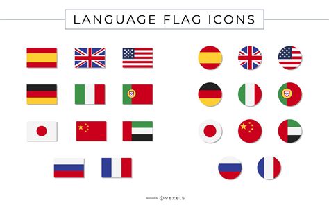 language flags icons for android