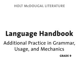 Language Handbook 9 2 Using Parallel Structure