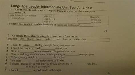 language leader advanced tests key