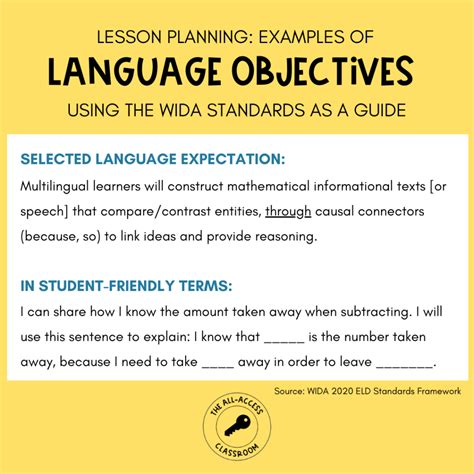  Language Objectives For Science - Language Objectives For Science