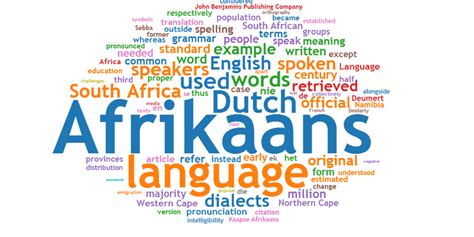 Language Of Afrikaans