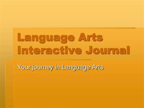 Download Language Arts Interactive Journal 