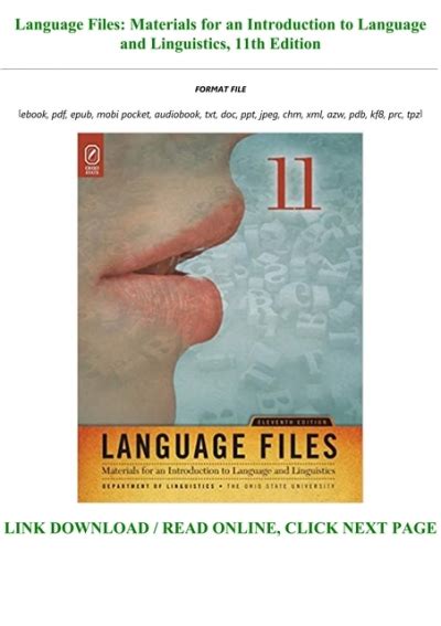 Full Download Language Files 11Th Edition Ebook 