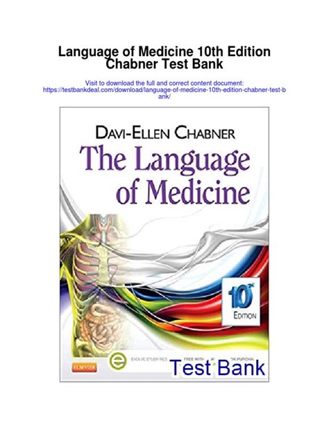 Download Language Of Medicine 10Th Edition Chabner File Type Pdf 