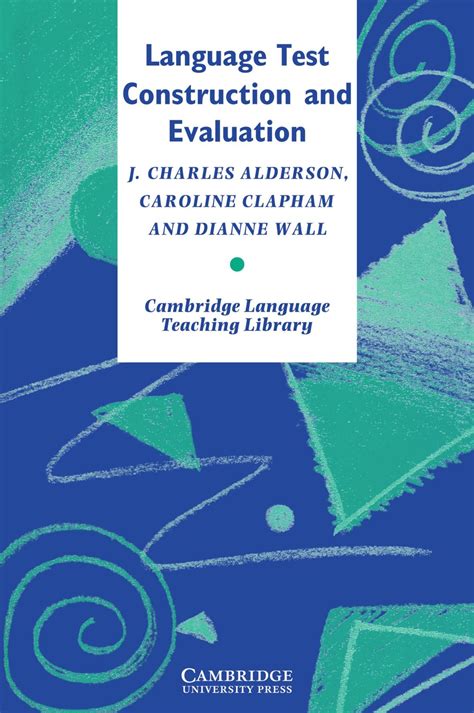 Full Download Language Test Construction And Evaluation Cambridge Language Teaching Library 