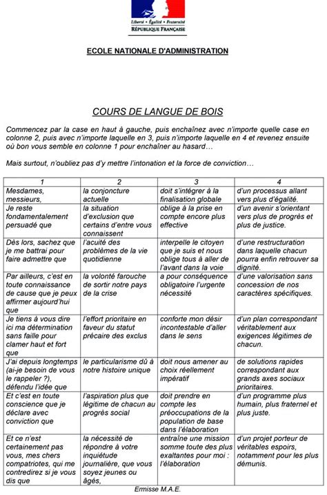 Langue De Bois