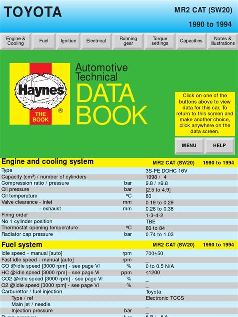 lanp1001011 automotive technical data book