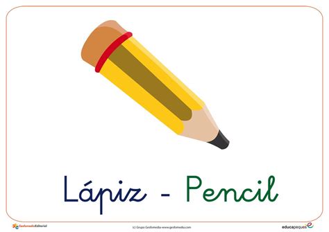 Lapiz En Ingles