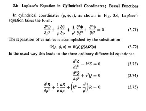 laplace equation cylindrical coordinates matlab