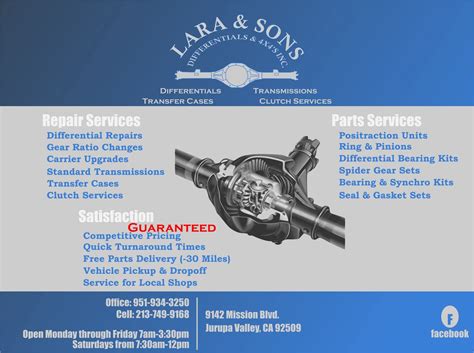 Lara Sons Differentials
