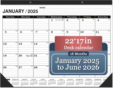 Large Desk Calendar
