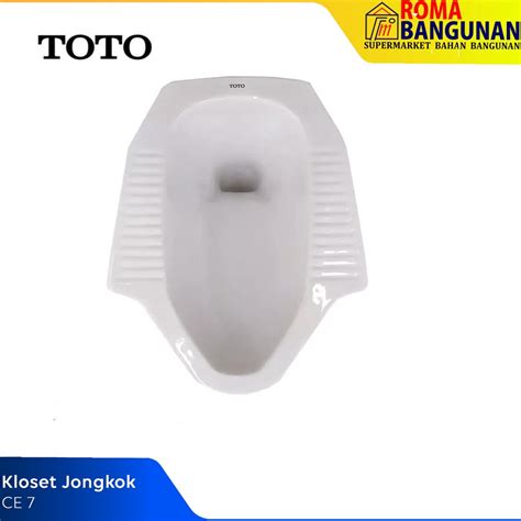 LARIS TOTO - Laris Toto - Closet Kloset Jongkok Toilet Squat Ce 7 Ce7 White