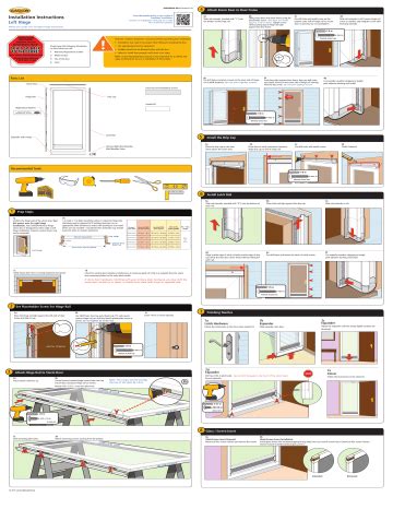 Larson Door Installation Instructions