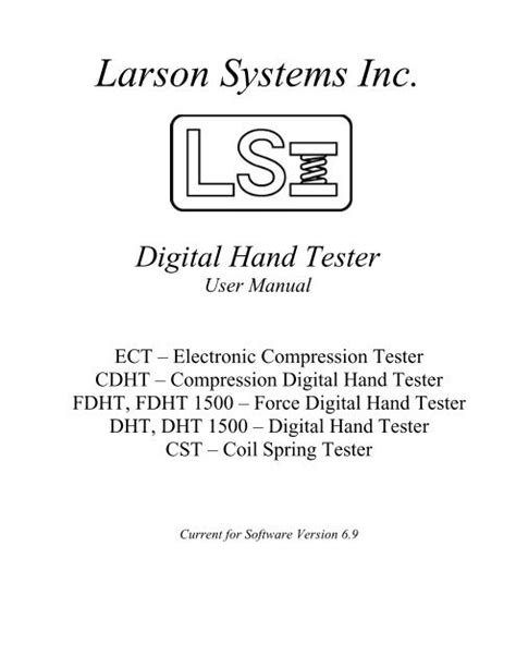 Read Larson Etouch User Guide 