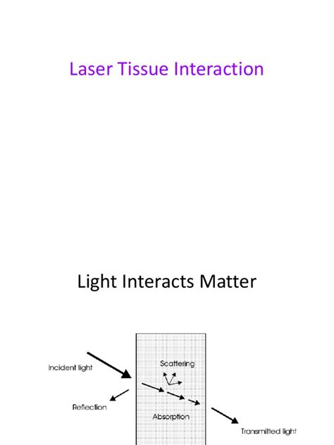 laser tissue interaction pdf