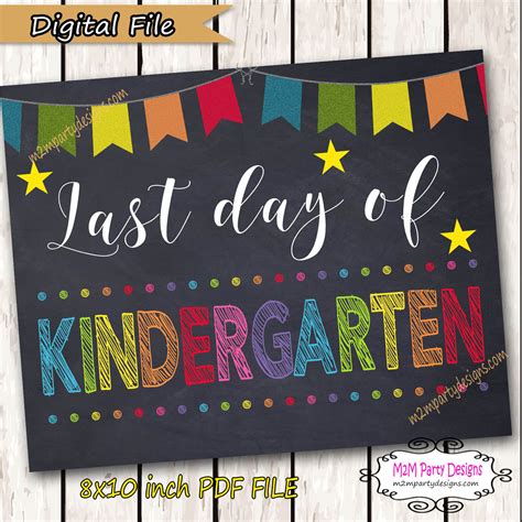 Last Day Of Kindergarten Signs 7 Free Printable Kindergarten Signs - Kindergarten Signs