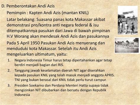 LATAR BELAKANG TERJADINYA PEMBERONTAKAN ANDI AZIS 😐 Pemberontakan Andi Aziz - Ensiklopedia Sejarah Indona