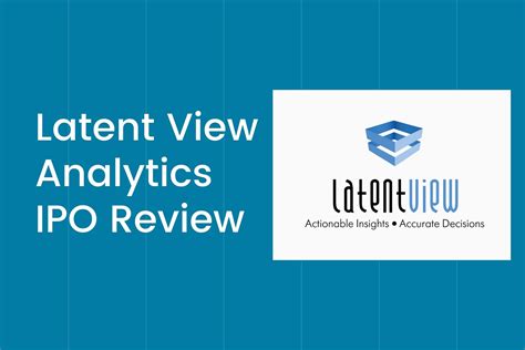 Latent View Analytics Gmp