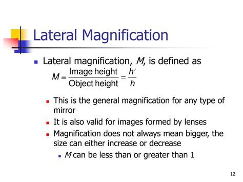 Lateral Magnification Example