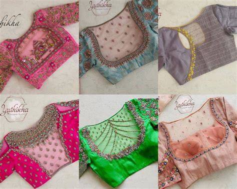 latest blouse neck design