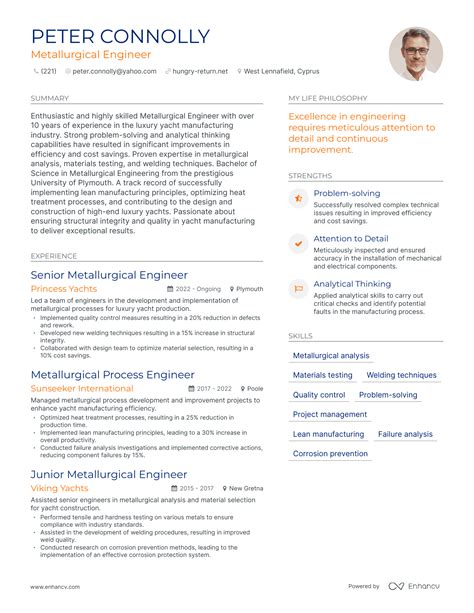 Read Online Latest Cv Format For Metallurgical Engineer 