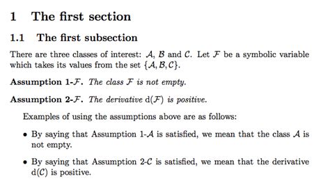 Latex Assumption