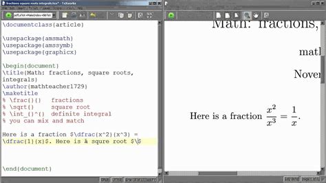 Latex Fraction