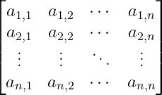 Latex Matrix Dots