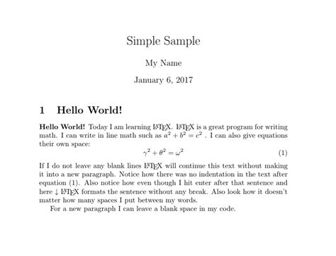 Full Download Latex Example Document 