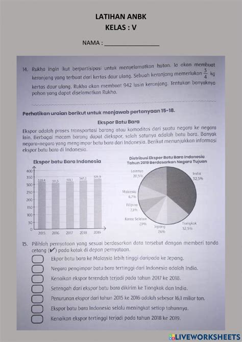 latihan anbk | 65 Soal ANBK Kelas 5 Numerasi dan
